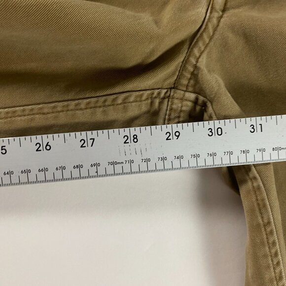 Abercrombie & Fitch Cargo Pants Vintage Fatigues Men 31 S Khaki Drawstring Baggy - Picture 14 of 14